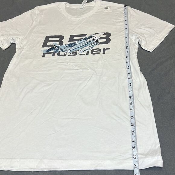 B58 Hustler Men’s White Short Sleeve Crew Neck T-Shirt Size Large - Picture 6 of 6